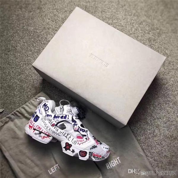 

2017 Лучшее Качество Сапоги Insta Pump Fury X Vetements Граффити Обувь Повседневная Обувь Мужчины Женщины Кроссовки Открытый Кроссовки