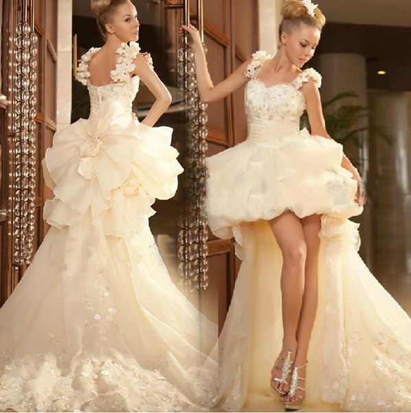 vintage informal receptional wedding dresses 2020 ivory princess high low wedding dresses lace bow ruffles bride dress bridal gowns, White
vintage informal receptional wedding dresses 2020 ivory princess high low wedding dresses lace bow ruffles bride dress bridal gowns, White