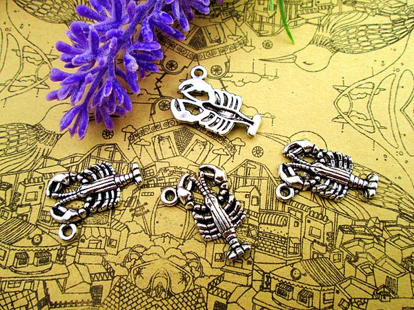 60pcs-- graduation 2015 charms antique tibetan silver lobster charms seafood charm pendants ,diy supplies 22mm x 16mm, Bronze;silver
60pcs-- graduation 2015 charms antique tibetan silver lobster charms seafood charm pendants ,diy supplies 22mm x 16mm, Bronze;silver