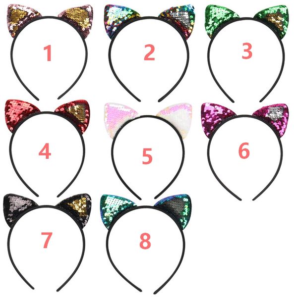 Fashion hair Accessories Flip sequin cloth cat ears headband Children's holiday cat ear headband head buckle
Fashion hair Accessories Flip sequin cloth cat ears headband Children's holiday cat ear headband head buckle