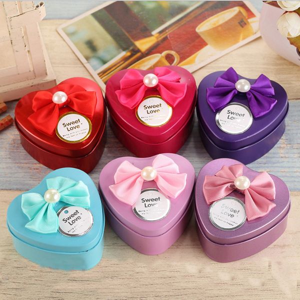 heart shape tin candy boxes with bowknot ribbon wedding party favor box
heart shape tin candy boxes with bowknot ribbon wedding party favor box