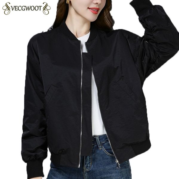 jacket women autumn 2018 new style solid color short coat loose casual jacket zipper baseball uniform female coat hp320, Black;brown
jacket women autumn 2018 new style solid color short coat loose casual jacket zipper baseball uniform female coat hp320, Black;brown