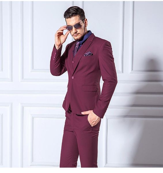 slim fit burgundy groom tuxedos one button center vent men wedding blazer men formal prom dinner business suits(jacket+pants+tie+vest)1021, Black;gray
slim fit burgundy groom tuxedos one button center vent men wedding blazer men formal prom dinner business suits(jacket+pants+tie+vest)1021, Black;gray