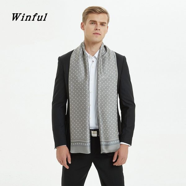 winful men 2018 autumn winter vintage luxury scarf men's print imitation silk scarf business casual scarves high quality, Blue;gray
winful men 2018 autumn winter vintage luxury scarf men's print imitation silk scarf business casual scarves high quality, Blue;gray