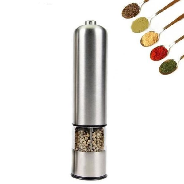 stainless steel electronic grinder salt pepper grinder spice salt mills seasoning kitchen tools multidunctions for cooking restaurants
stainless steel electronic grinder salt pepper grinder spice salt mills seasoning kitchen tools multidunctions for cooking restaurants