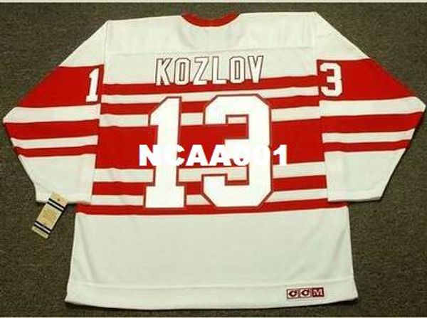 men #13 vyacheslav kozlov detroit red wings 1992 ccm vintage retro hockey jersey or custom any name or number retro jersey, Black;red
men #13 vyacheslav kozlov detroit red wings 1992 ccm vintage retro hockey jersey or custom any name or number retro jersey, Black;red