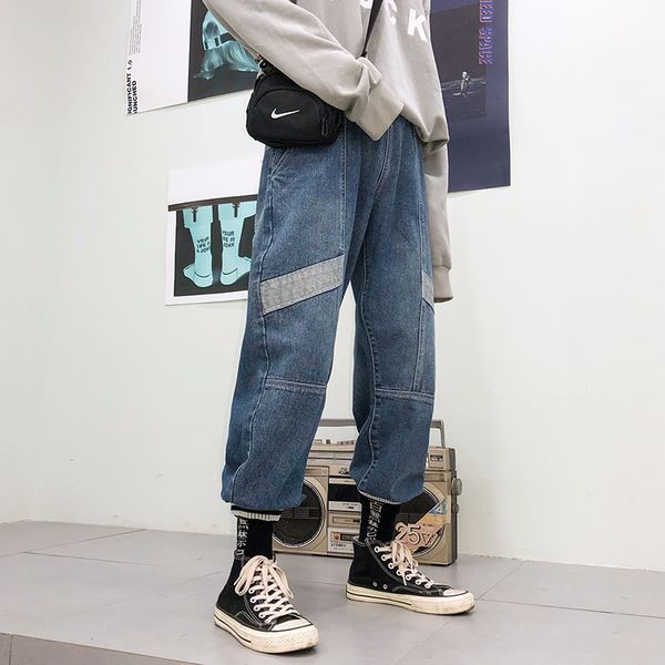 2018 autumn restore ancient ways men's fashion tide wash cowboy bound feet pants elastic waist loose casual denim trousers -2xl, Blue
2018 autumn restore ancient ways men's fashion tide wash cowboy bound feet pants elastic waist loose casual denim trousers -2xl, Blue