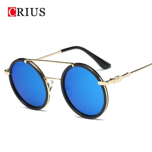 crius new colorful round women's sunglasses personality double beam sunglasses women vintage alloy frame glasses anti-uv, White;black
crius new colorful round women's sunglasses personality double beam sunglasses women vintage alloy frame glasses anti-uv, White;black
