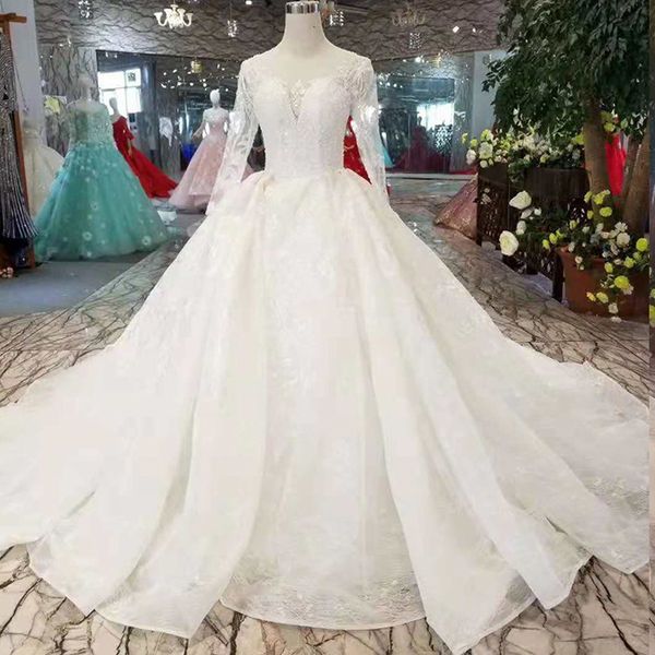 2019 pure new wedding gowns bridal gowns like white o-neck long sleeves lace up back muslim wedding dresses from real factory high quality
2019 pure new wedding gowns bridal gowns like white o-neck long sleeves lace up back muslim wedding dresses from real factory high quality
