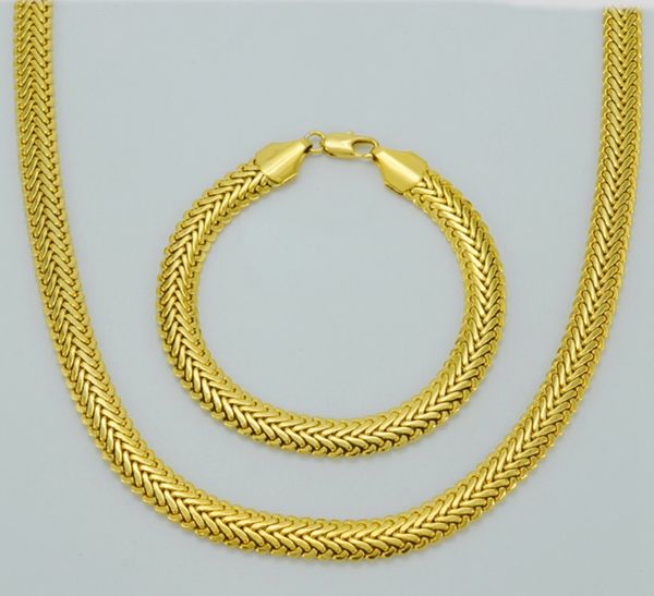 thick heavy necklace bracelet jewelry set solid 18k yellow gold filled classic herringbone mens accessories hip hop style jewelry, Silver
thick heavy necklace bracelet jewelry set solid 18k yellow gold filled classic herringbone mens accessories hip hop style jewelry, Silver