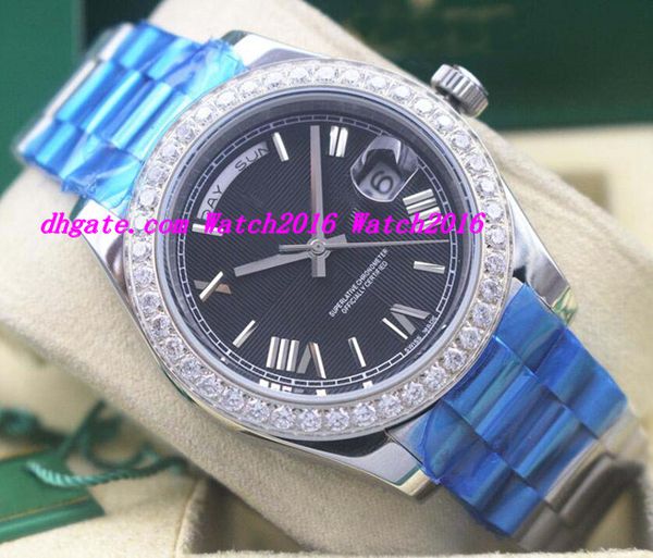 new style luxury watches roman diamond bezel watch 3 colors dial chest 41mm automatic fashion men's watch wristwatch, Slivery;brown
new style luxury watches roman diamond bezel watch 3 colors dial chest 41mm automatic fashion men's watch wristwatch, Slivery;brown