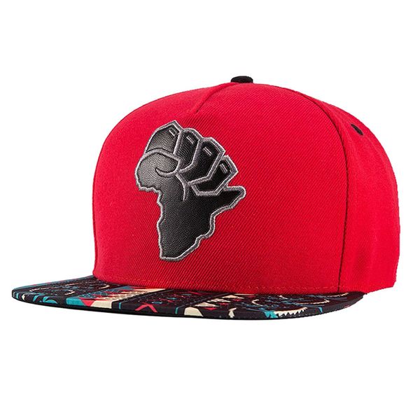 

mypf- embroidery snapback, baseball hat flat brim hip hop caps, red map of africa, Blue;gray