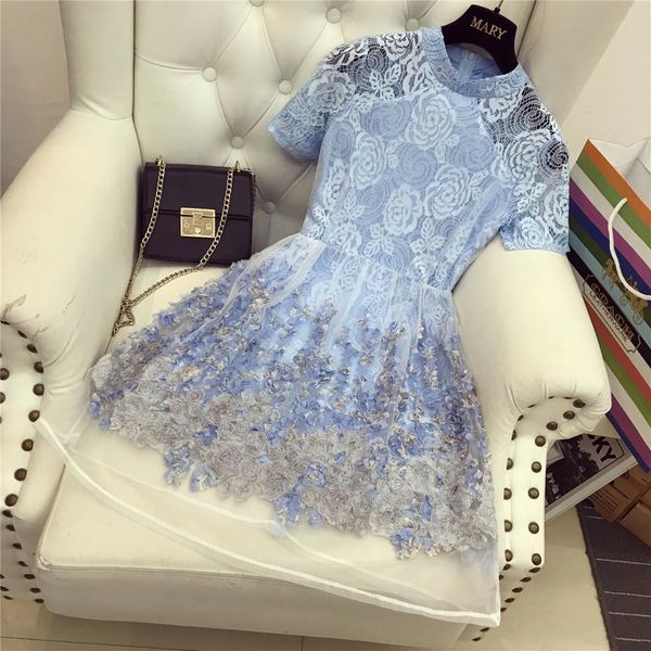 2018 new oganza fairy vintage lace dress women turtleneck perspective three-dimensional flower mini dress students blue vestidos, White;black
2018 new oganza fairy vintage lace dress women turtleneck perspective three-dimensional flower mini dress students blue vestidos, White;black