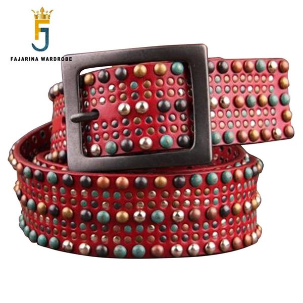 fajarina novelty styles needle head layer rivet genuine leather female belt casual simple pin belts fj18005, Black;brown
fajarina novelty styles needle head layer rivet genuine leather female belt casual simple pin belts fj18005, Black;brown