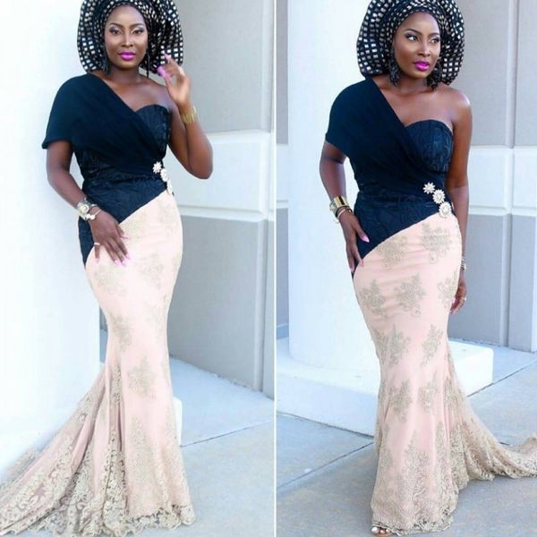 south african mermaid prom dress fashion one shoulder short sleeve lace appliques 2018 prom dresses attractive cocktail party dresses, Black
south african mermaid prom dress fashion one shoulder short sleeve lace appliques 2018 prom dresses attractive cocktail party dresses, Black