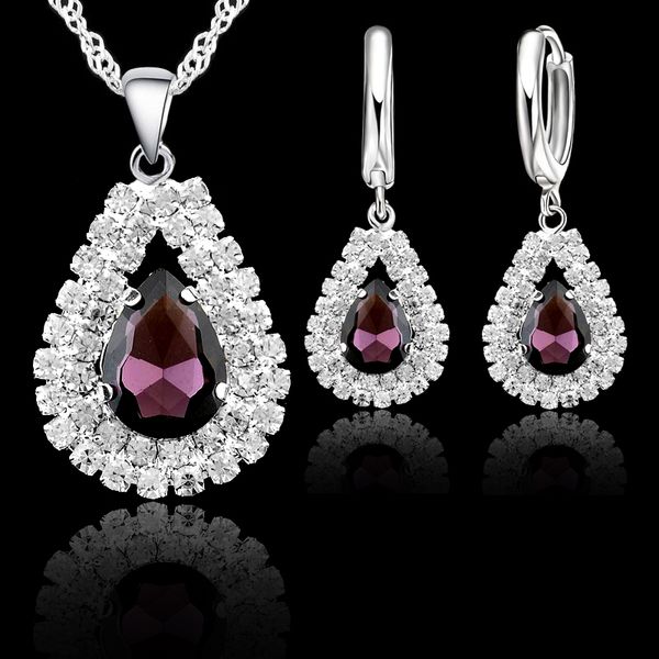 yaameli classic water drop crystal pendants necklace earrings set 925 sterling silver chain jewelry sets for wedding accessory
yaameli classic water drop crystal pendants necklace earrings set 925 sterling silver chain jewelry sets for wedding accessory
