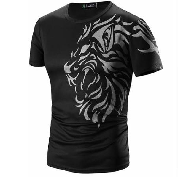 t shirt men new summer short sleeve printing casual male t-shirts slim man's tshirt fashion tee, White;black
t shirt men new summer short sleeve printing casual male t-shirts slim man's tshirt fashion tee, White;black