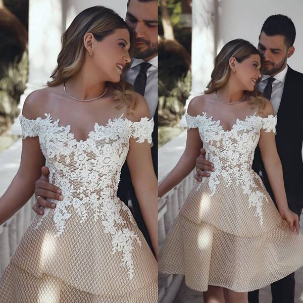 2019 cocktail dresses off the shoulder lace appliqued short homecoming dress party wear custom made tiered skirts short women gowns, Black
2019 cocktail dresses off the shoulder lace appliqued short homecoming dress party wear custom made tiered skirts short women gowns, Black