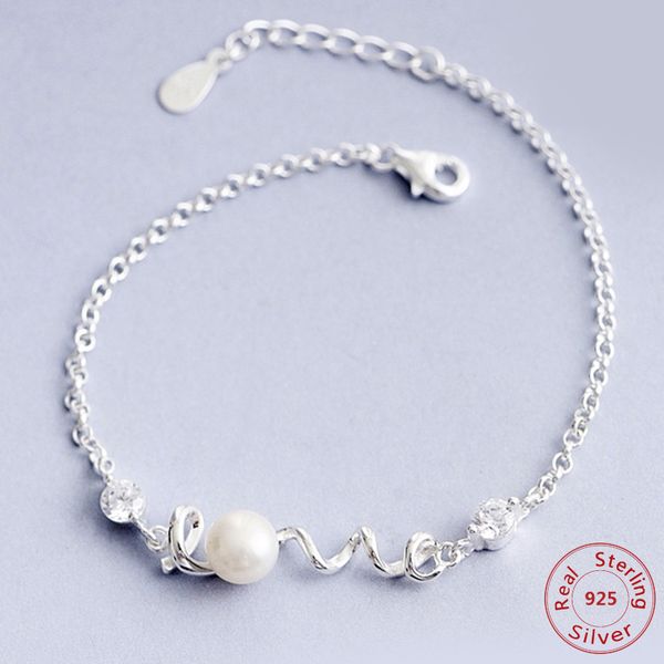 2018 new wedding imitation pearl bracelet 100% 925 sterling silver chain bracelet fine jewelry/jewellery for women, Black
2018 new wedding imitation pearl bracelet 100% 925 sterling silver chain bracelet fine jewelry/jewellery for women, Black