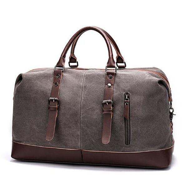 travel men's weekender duffel overnight bag pu canvas leather bag carry-on tote tkiao, Red;black
travel men's weekender duffel overnight bag pu canvas leather bag carry-on tote tkiao, Red;black