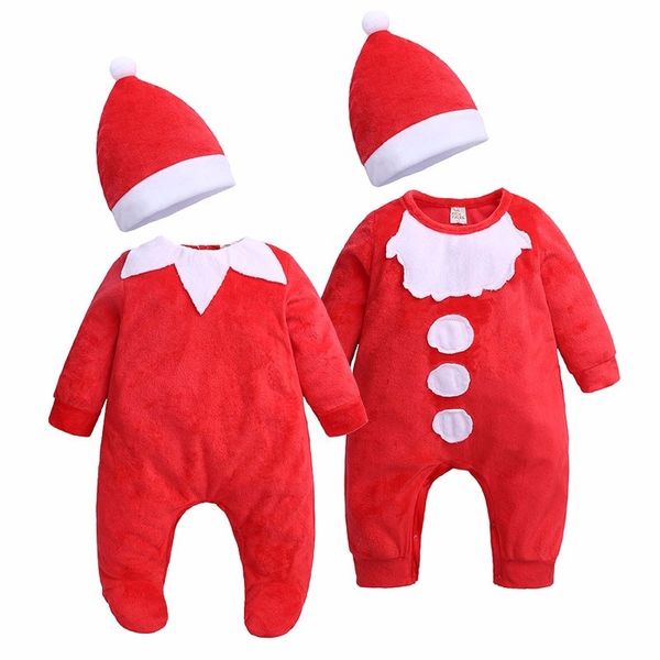 christmas fashion cute newborn baby girls and boys long sleeve cotton o-neck christmas pajamas jumpsuit with feet + hat set 2pcs, White
christmas fashion cute newborn baby girls and boys long sleeve cotton o-neck christmas pajamas jumpsuit with feet + hat set 2pcs, White