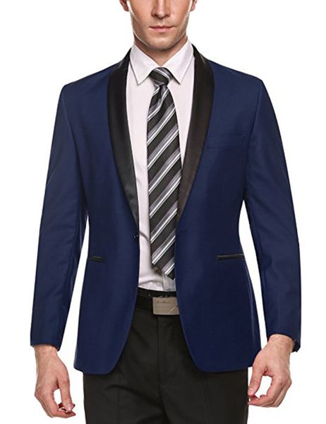 mens shawl lapel suit jacket formal casual slim fit coat one button grooms wedding evening prom blazer mens business suit coat, White;black
mens shawl lapel suit jacket formal casual slim fit coat one button grooms wedding evening prom blazer mens business suit coat, White;black
