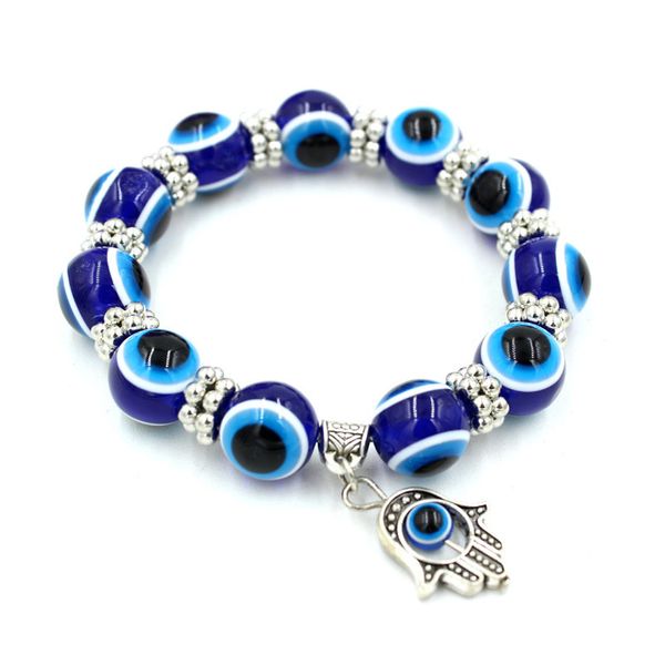 fashion new beaded bracelets women and men 8mm blue evil eye beads bracelet handmade holiday gifts, Black
fashion new beaded bracelets women and men 8mm blue evil eye beads bracelet handmade holiday gifts, Black
