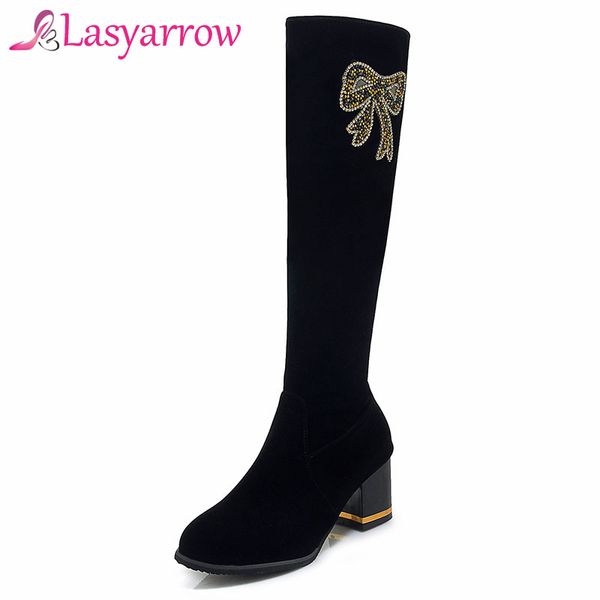 lasyarrow glitter crystal knee high boots women chunky high heels round toe botas mujer women square heel footwear black size 46
lasyarrow glitter crystal knee high boots women chunky high heels round toe botas mujer women square heel footwear black size 46