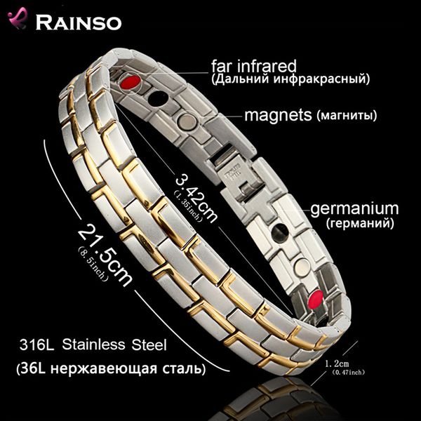 healing magnetic bracelet men/woman 316l stainless steel 3 health care s(magnetic,fir,germanium) gold bracelet hand chain, Black
healing magnetic bracelet men/woman 316l stainless steel 3 health care s(magnetic,fir,germanium) gold bracelet hand chain, Black