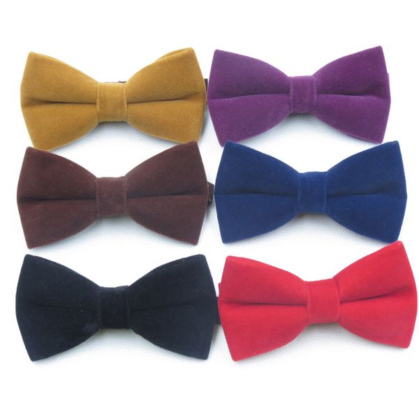 many colors can be chosen for men's ties, solid color velvet bowknot for fashion quality bow tie, Black;blue
many colors can be chosen for men's ties, solid color velvet bowknot for fashion quality bow tie, Black;blue