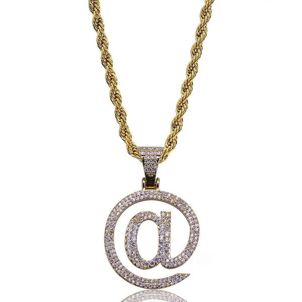 hiphop @ letter pentant necklace gold/silver color iced out micro pave cz stone pendant necklaces with 60cm rope chain
hiphop @ letter pentant necklace gold/silver color iced out micro pave cz stone pendant necklaces with 60cm rope chain