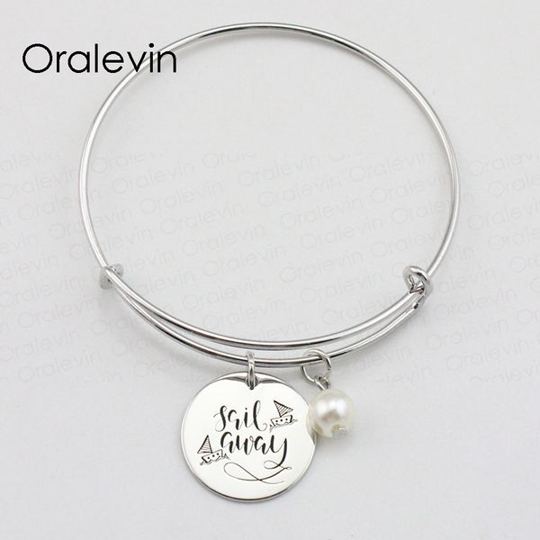 sail away inspirational hand stamped engraved custom charm pendant expandable wire bracelet gift jewelry,10pcs/lot, #ln1958b, Black
sail away inspirational hand stamped engraved custom charm pendant expandable wire bracelet gift jewelry,10pcs/lot, #ln1958b, Black