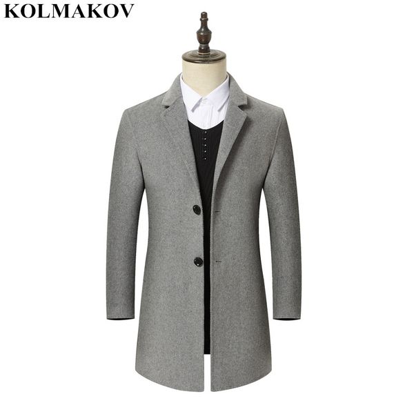 kolmakov new men's woolen coats homme slim autumn winter mens double-faced wool jackets classic windbreaker male plus size m-3xl, Black
kolmakov new men's woolen coats homme slim autumn winter mens double-faced wool jackets classic windbreaker male plus size m-3xl, Black
