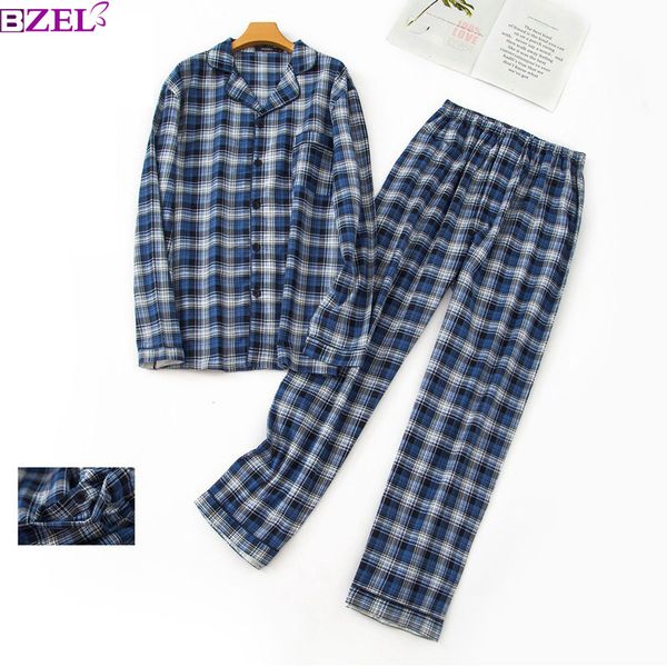 plaid 100% brushed cotton pajamas sets mens autumn long-sleeve sleepwear for male plus size pijamas hombre pyjamas, Black;brown
plaid 100% brushed cotton pajamas sets mens autumn long-sleeve sleepwear for male plus size pijamas hombre pyjamas, Black;brown
