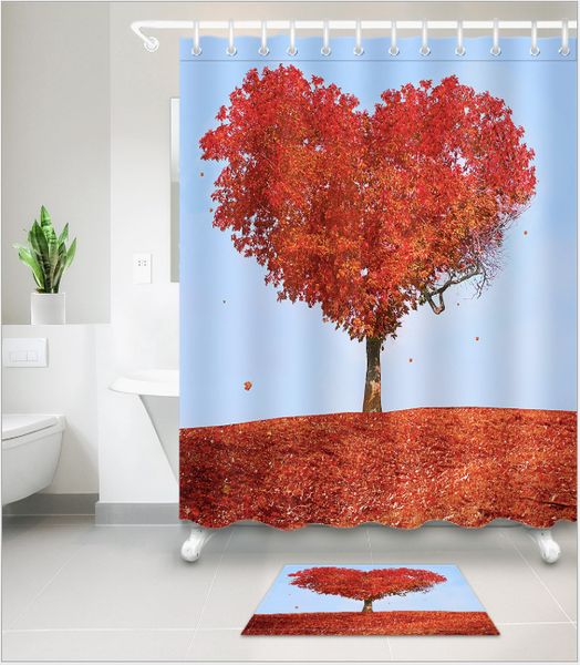 red heart-shaped tree pattern 3d print custom waterproof bathroom modern shower curtain polyester fabric bathroom curtain door mat sets
red heart-shaped tree pattern 3d print custom waterproof bathroom modern shower curtain polyester fabric bathroom curtain door mat sets