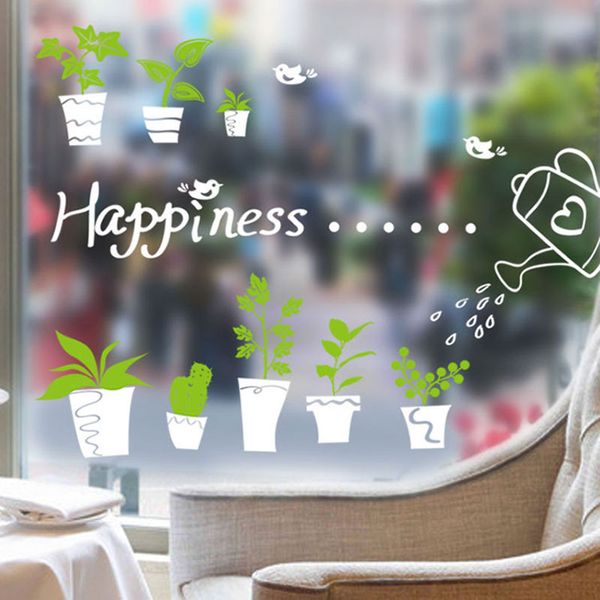 diy pot culture vinyl wall stickers green plant wall window decals for living room home decoration ing
diy pot culture vinyl wall stickers green plant wall window decals for living room home decoration ing