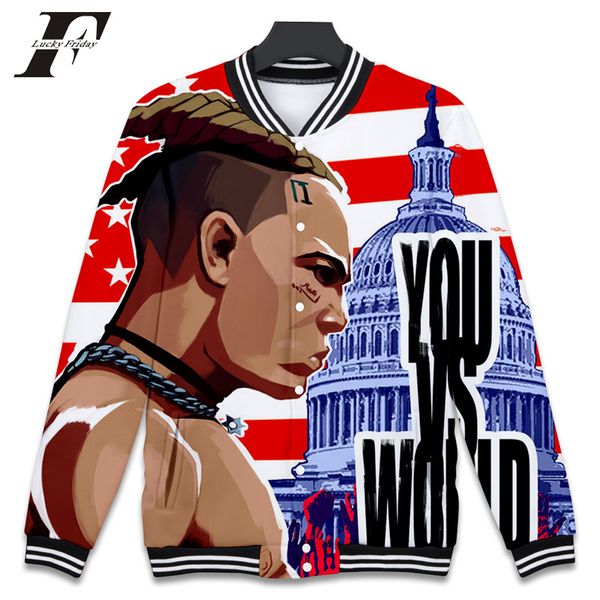 2018 hit hop 3d xxxtentacion baseball jacket men women rapper fans sweatshirt fashion jackets men streetwear neutral jacke, Black;brown
2018 hit hop 3d xxxtentacion baseball jacket men women rapper fans sweatshirt fashion jackets men streetwear neutral jacke, Black;brown