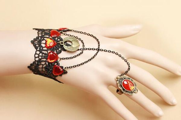 new fashion beauty angel wings lace bracelet with ruby ring set wrist jewelry fashion classic exquisite elegance, Golden;silver
new fashion beauty angel wings lace bracelet with ruby ring set wrist jewelry fashion classic exquisite elegance, Golden;silver