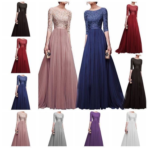 european style noble pure color half sleeve lace dress, white, purple, gray, black, blue support mixed batch, White;black
european style noble pure color half sleeve lace dress, white, purple, gray, black, blue support mixed batch, White;black