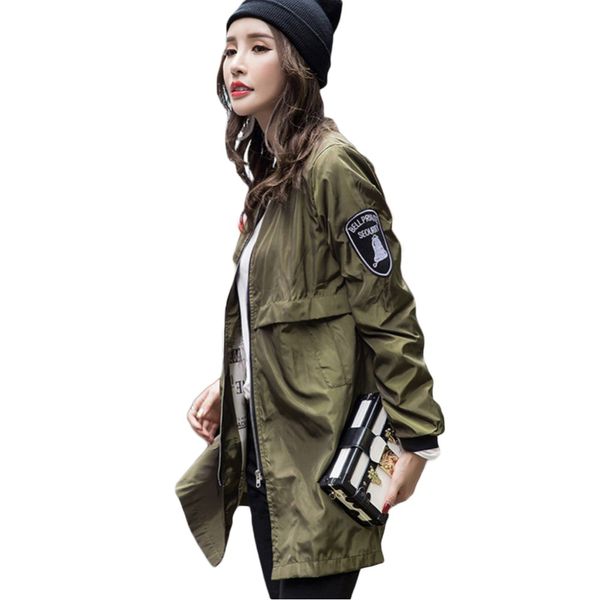 new 2017 autumn women bomber jacket army green casual harajuku style outwear thin long slim baseball jacket women basic coats, Black;brown
new 2017 autumn women bomber jacket army green casual harajuku style outwear thin long slim baseball jacket women basic coats, Black;brown