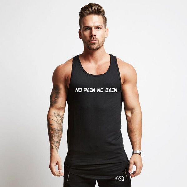 2018 new shirts stretchy sleeveless no pain no gain t shirt casual men tank men' bodybuilding fitness vest t-shirt, White;black
2018 new shirts stretchy sleeveless no pain no gain t shirt casual men tank men' bodybuilding fitness vest t-shirt, White;black