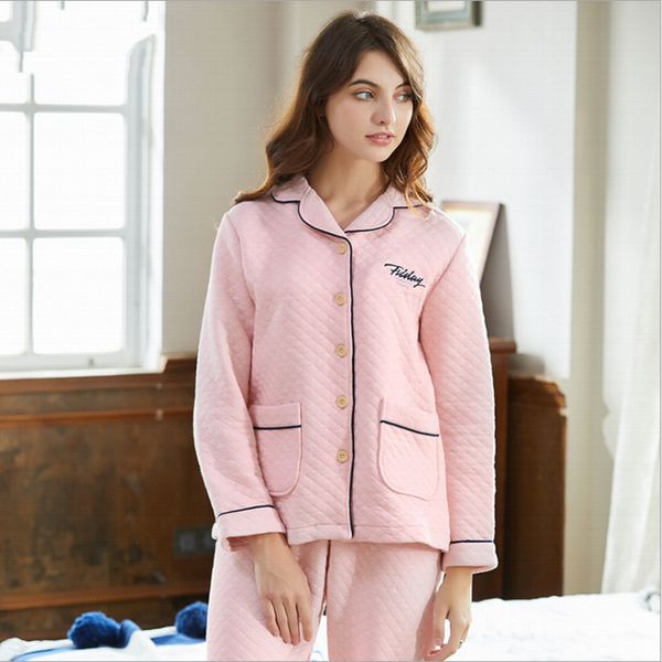 2018 winter plus size pijamas couples casual pajama sets women cotton velvet sleepwear suit female turn-down collar coat + pants, Blue;gray
2018 winter plus size pijamas couples casual pajama sets women cotton velvet sleepwear suit female turn-down collar coat + pants, Blue;gray