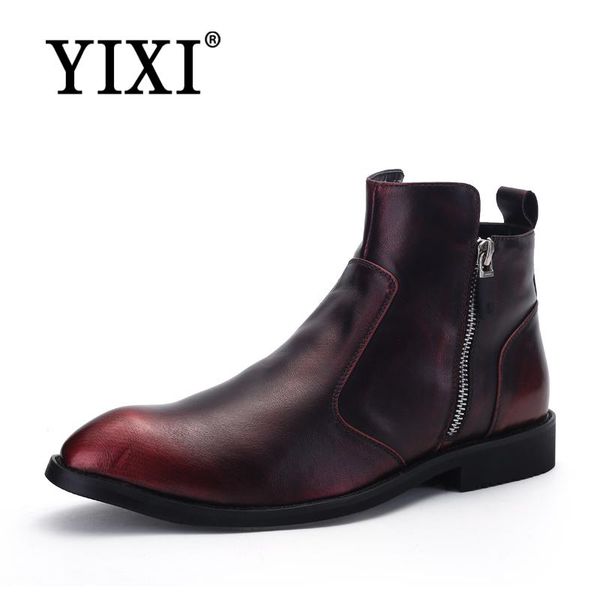 yixi men motorcycle boots vintage combat boot 2018 new genuine leather boots pointed-toe men shoes black zipper ankle
yixi men motorcycle boots vintage combat boot 2018 new genuine leather boots pointed-toe men shoes black zipper ankle