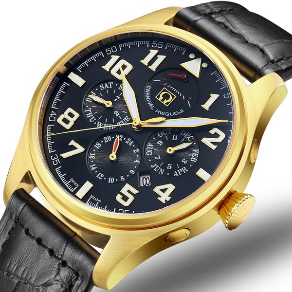carnival men watches japan miyota automatic mechanical man watch he gas 150m waterproof multifunction clock c8675-3, Slivery;brown
carnival men watches japan miyota automatic mechanical man watch he gas 150m waterproof multifunction clock c8675-3, Slivery;brown