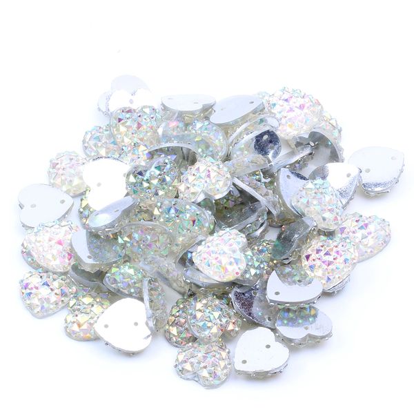 12mm 200pcs heart shape ab colors flatback resin rhinestones gems with 2 holes sew on diy scrapbooking craft jewelry decoration, Silver;gold
12mm 200pcs heart shape ab colors flatback resin rhinestones gems with 2 holes sew on diy scrapbooking craft jewelry decoration, Silver;gold