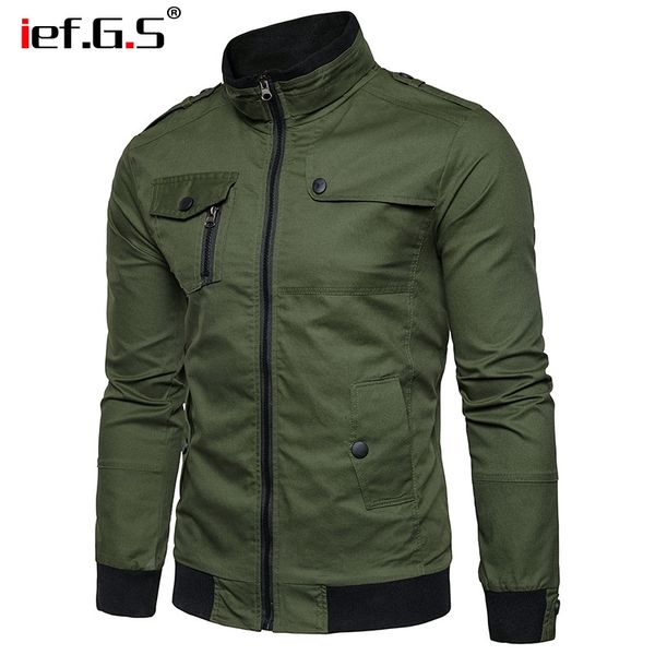 ief.g.s 2018 jacket for men fashion slim autumn zipper jacket sportswear armygreen mens winter coats large size, Black;brown
ief.g.s 2018 jacket for men fashion slim autumn zipper jacket sportswear armygreen mens winter coats large size, Black;brown