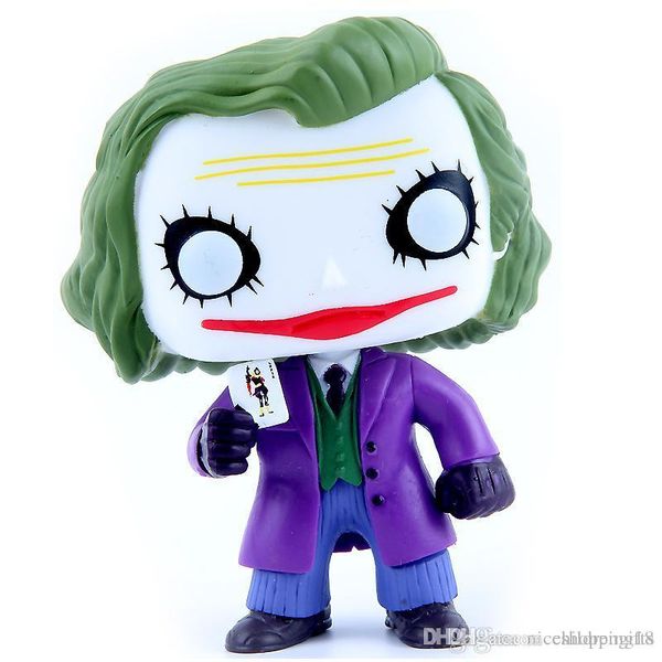 funko pop 12cm joker the dark knight villain 's edition animation action figure pvc model toy doll brinquedos t75 
funko pop 12cm joker the dark knight villain 's edition animation action figure pvc model toy doll brinquedos t75