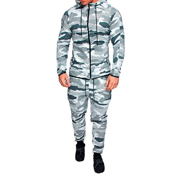 2018 autumn men fitness tracksuit sport set camo printed hooded coat + pants sportwear suit male outdoor running jogging sets, Black;blue
2018 autumn men fitness tracksuit sport set camo printed hooded coat + pants sportwear suit male outdoor running jogging sets, Black;blue