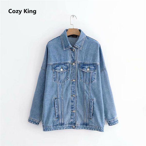 cozy king denim jacket women 2018 new autumn winter casual fashion korean version large size lapel loose denim long jacket, Black;brown
cozy king denim jacket women 2018 new autumn winter casual fashion korean version large size lapel loose denim long jacket, Black;brown