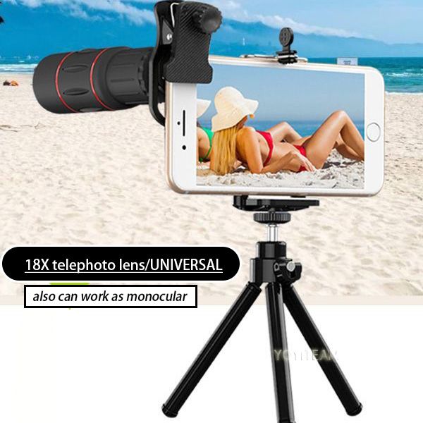 telep lens with tripod 18x lens for mobile phone telescope universal zoom lens monocular
telep lens with tripod 18x lens for mobile phone telescope universal zoom lens monocular